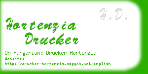 hortenzia drucker business card